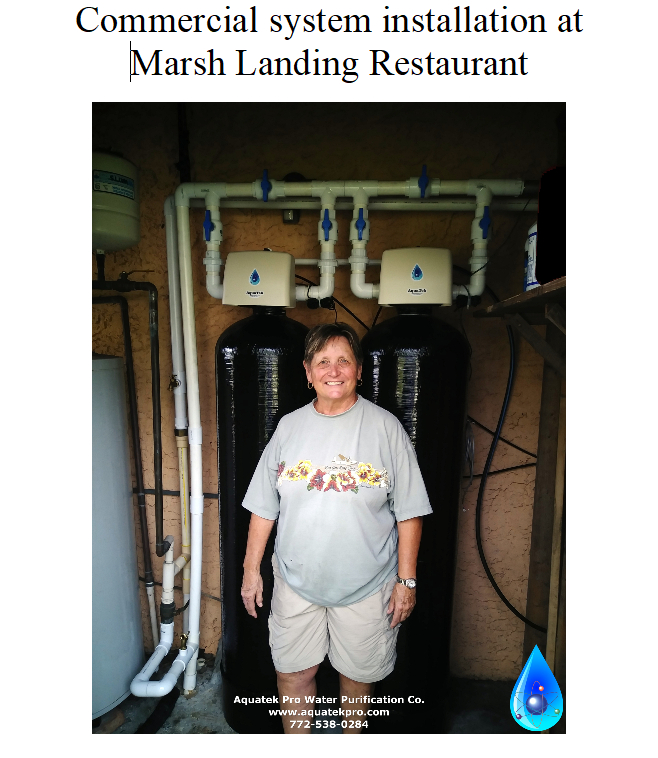 New commercial filtration system at Marsh Landing Restaurant in Fellsmere, Florida New commercial filtration system at Marsh Landing Restaurant in Fellsmere, Florida